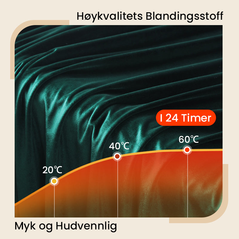 Vinter Elegant Maxi-Kjole med Rund Hals