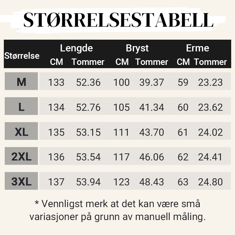 Vinter Elegant Maxi-Kjole med Rund Hals