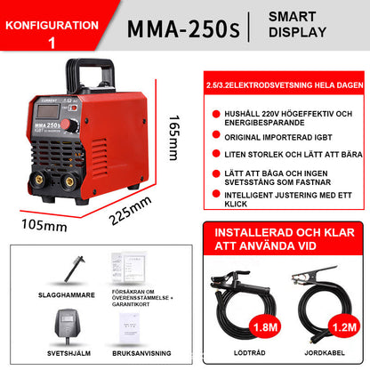 🚀Spesialtilbud🔥Helautomatisk Cual Voltage Dual-purpose Industrial Grade Solid Copper Sveisemaskin