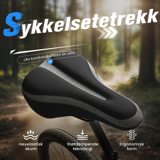 Høyelastisk silikonbelegg til sykkelsadel