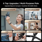 🔥4-i-1 multifunksjonell magnetisk selfiestick med 360° rotasjon