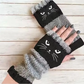 🐱Søte strikkede kattehansker for kvinner — for varme hender og frie fingre🧶