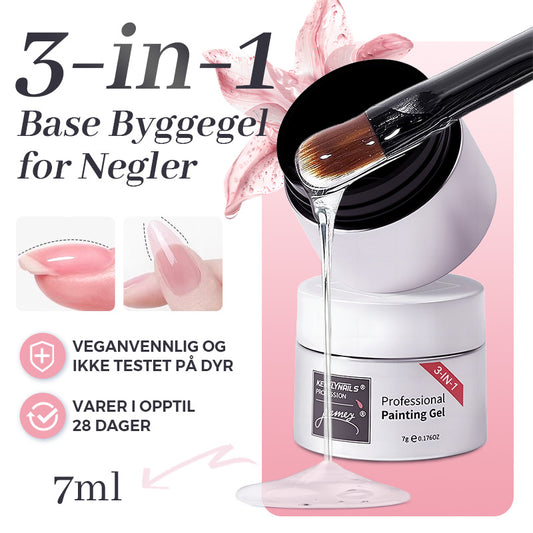 ✨️💅3-i-1 allsidig, høytransparent neglebyggingsbasegelé