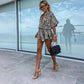 🌷Shorts jumpsuit med leopardtrykk for kvinner