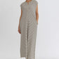Stripete, uformell jumpsuit for kvinner