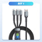 💥Transparent lysemitterende 3-i-1-kabel for superrask lading