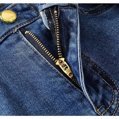 ✨Nyankomne✨Høytaljede jeans med utringning og delt hem