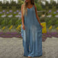Jumpsuit med vide ben og lommer for kvinner