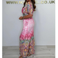🌷Summer Hot Sale-49% avslag🩵Bohemsk jumpsuit med bredt ben og trykk