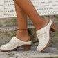 🔥HOT SALE 50% OFF💕Kvinners Slip-On Closed Toe Chunky Sandals