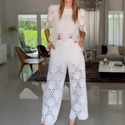Todelt blondedress for kvinner