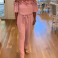 Hva skal jeg ha på meg i morgen？⏰Shoulder Frill Design Jumpsuit
