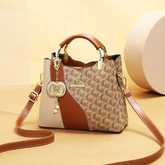 🎒 ✨👜Allsidig, elegant håndveske i retrostil, lett og luksuriøs, kan bæres som skulderveske.