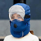🧢 50 % RABATT NÅ! ✨ Termisk lue med avtakbar pustende maske – vindtett fleece med justerbar stropp for ekstremt kaldt vær ❄️🔒