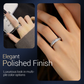 Spinner-ring i titanstål med zirkonia-- Den perfekte julegaven🎁