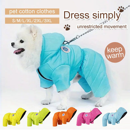 🐶 Koselig Hundedress til Vinteren | JULESALG 51% RABATT | Fullkropps fleecevarme, enkel ryggglidelås & sklisikre feste | Hold din firbente venn varm og stilig i vinter! 🎄✨