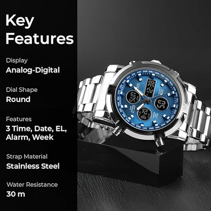 ⌚Vanntette militærklokker for menn – analog-digital, slitesterk og funksjonell design for friluftsliv🏕️